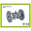 DIN con brida de acero inoxidable 3PC CF8m / 1.4408 Válvula de bola Pn40